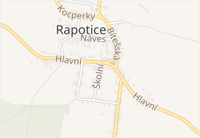 Hlavní v obci Rapotice - mapa ulice