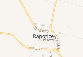 Kocperky v obci Rapotice - mapa ulice