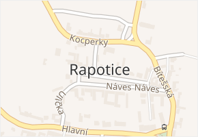 Rapotice v obci Rapotice - mapa části obce