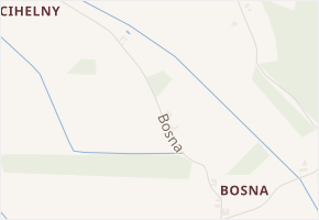 Bosna v obci Rapšach - mapa ulice
