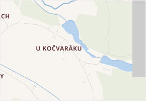 U Kočvaráku v obci Rapšach - mapa ulice