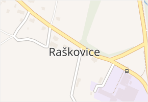Raškovice v obci Raškovice - mapa části obce