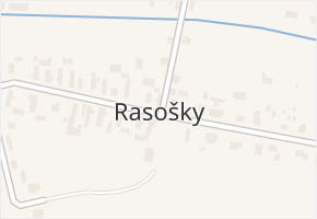 Rasošky v obci Rasošky - mapa části obce