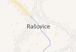 Rašovice v obci Rašovice - mapa části obce