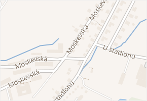 Moskevská v obci Raspenava - mapa ulice
