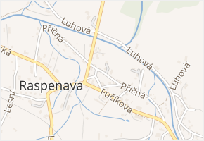 Příčná v obci Raspenava - mapa ulice