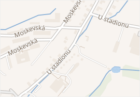 U stadionu v obci Raspenava - mapa ulice