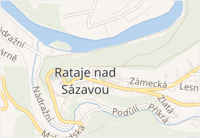 Předzámčí v obci Rataje nad Sázavou - mapa ulice