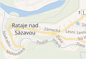 Zámecké Schody v obci Rataje nad Sázavou - mapa ulice