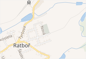 Nová v obci Ratboř - mapa ulice