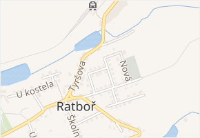 Zahradní v obci Ratboř - mapa ulice