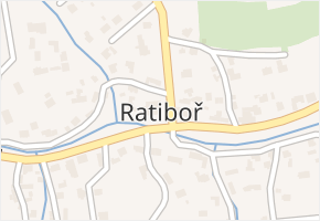 Ratiboř v obci Ratiboř - mapa části obce