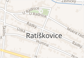 Ratíškovice v obci Ratíškovice - mapa části obce