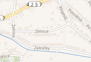 Zelnice v obci Ratíškovice - mapa ulice
