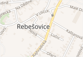 Spojovací v obci Rebešovice - mapa ulice