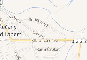 Spojovací v obci Řečany nad Labem - mapa ulice