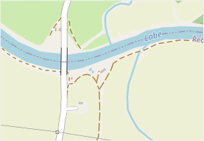 U Labe v obci Řečany nad Labem - mapa ulice