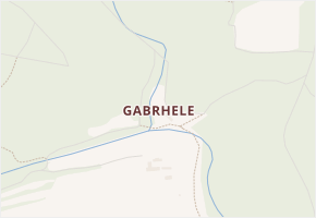Gabrhele v obci Řehenice - mapa části obce
