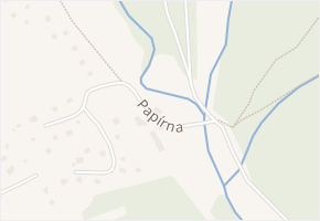 Papírna v obci Řehenice - mapa ulice