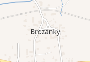 Brozánky v obci Řehlovice - mapa části obce