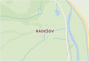 Radešov v obci Rejštejn - mapa části obce