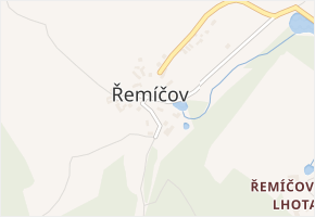 Řemíčov v obci Řemíčov - mapa části obce
