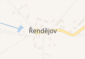 Řendějov v obci Řendějov - mapa části obce