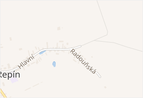 Radouňská v obci Řepín - mapa ulice
