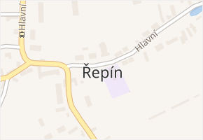 Řepín v obci Řepín - mapa části obce