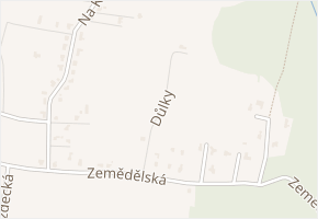 Důlky v obci Řepiště - mapa ulice