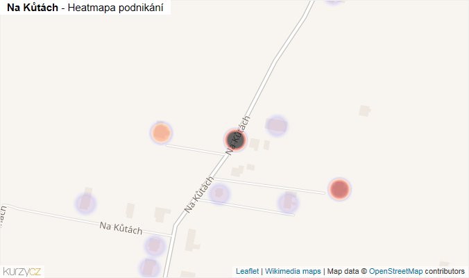 Mapa Na Kůtách - Firmy v ulici.