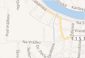 Arch. Weisse v obci Řevnice - mapa ulice