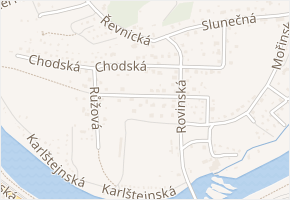 Čajkovského v obci Řevnice - mapa ulice