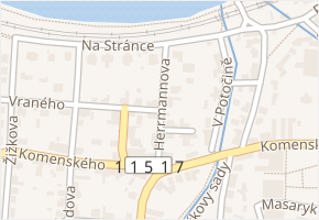 Herrmannova v obci Řevnice - mapa ulice