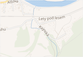 Kejnská v obci Řevnice - mapa ulice