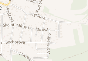 Máchova v obci Řevnice - mapa ulice