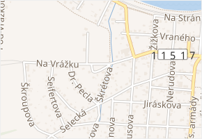 Malé náměstí v obci Řevnice - mapa ulice