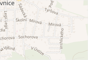 Podbrdská v obci Řevnice - mapa ulice