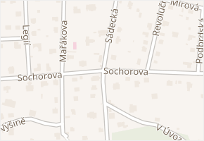 Sochorova v obci Řevnice - mapa ulice