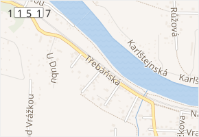 Třebáňská v obci Řevnice - mapa ulice
