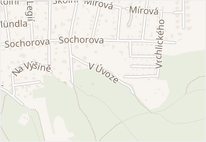 V Úvoze v obci Řevnice - mapa ulice