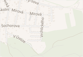 Vrchlického v obci Řevnice - mapa ulice