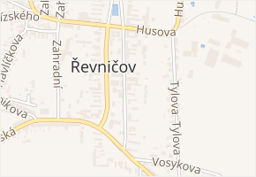 Benešova v obci Řevničov - mapa ulice