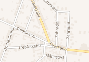 Palackého v obci Řevničov - mapa ulice