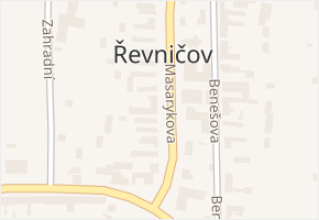 Řevničov v obci Řevničov - mapa části obce