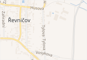 Tylova v obci Řevničov - mapa ulice
