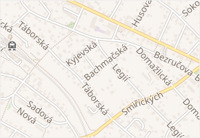 Bachmačská v obci Říčany - mapa ulice