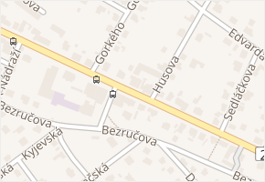 Černokostelecká v obci Říčany - mapa ulice