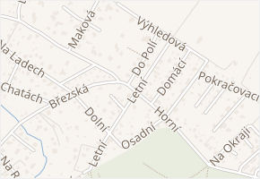 Do Polí v obci Říčany - mapa ulice