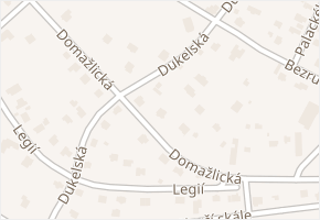 Dukelská v obci Říčany - mapa ulice